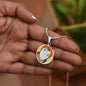 Red Head, Circle Luxury Necklace