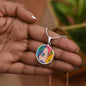 Sunset (Eye in The Sky), Circle Luxury Necklace