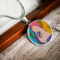 Sunset (Eye in The Sky), Circle Luxury Necklace