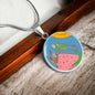 Full Moon, Circle Luxury Necklace