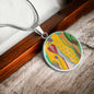 Angel Full of Heart, Circle Luxury Necklace