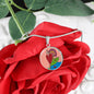 Upright in Heart (My Valentine's), Circle Luxury Necklace