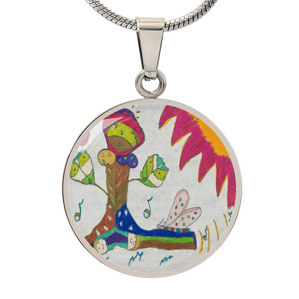 Tree Top, Circle Luxury Necklace