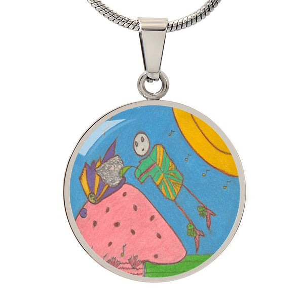 Full Moon, Circle Luxury Necklace