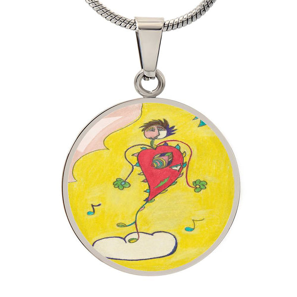 Blissful Heart (Dancer), Circle Luxury Necklace