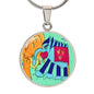 Noble Elephant, Circle Luxury Necklace