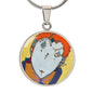 Red Head, Circle Luxury Necklace