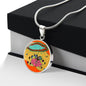 Sonic Bloom, Circle Luxury Necklace