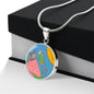 Full Moon, Circle Luxury Necklace