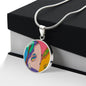 Sunset (Eye in The Sky), Circle Luxury Necklace