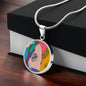 Sunset (Eye in The Sky), Circle Luxury Necklace
