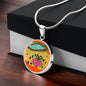 Sonic Bloom, Circle Luxury Necklace