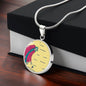 Noble Queen of Hearts, Circle Luxury Necklace