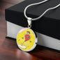 Blissful Heart (Dancer), Circle Luxury Necklace