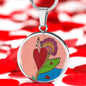 Upright in Heart (My Valentine's), Circle Luxury Necklace