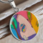 Sunset (Eye in The Sky), Circle Luxury Necklace