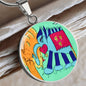 Noble Elephant, Circle Luxury Necklace