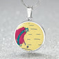 Noble Queen of Hearts, Circle Luxury Necklace