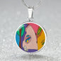 Sunset (Eye in The Sky), Circle Luxury Necklace