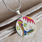 Tree Top, Circle Luxury Necklace