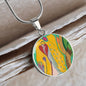 Angel Full of Heart, Circle Luxury Necklace