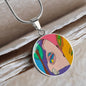 Sunset (Eye in The Sky), Circle Luxury Necklace
