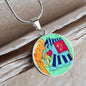 Noble Elephant, Circle Luxury Necklace