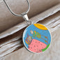 Full Moon, Circle Luxury Necklace