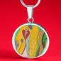 Angel Full of Heart, Circle Luxury Necklace