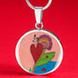 Upright in Heart (My Valentine's), Circle Luxury Necklace