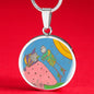 Full Moon, Circle Luxury Necklace