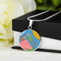 Full Moon, Circle Luxury Necklace