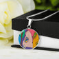 Sunset (Eye in The Sky), Circle Luxury Necklace