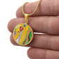 Angel Full of Heart, Circle Luxury Necklace