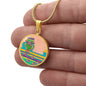 Brave Heart, Circle Luxury Necklace