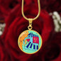 Noble Elephant, Circle Luxury Necklace