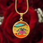 Sonic Bloom, Circle Luxury Necklace