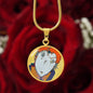 Red Head, Circle Luxury Necklace