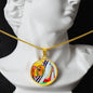 The Shoe Fits, Circle Luxury Necklace