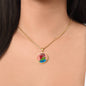 Upright in Heart (My Valentine's), Circle Luxury Necklace