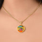 Sonic Bloom, Circle Luxury Necklace