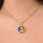 Sunset (Eye in The Sky), Circle Luxury Necklace