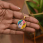 Sunset (Eye in The Sky), Circle Luxury Necklace