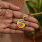 Sonic Bloom, Circle Luxury Necklace