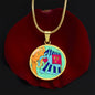 Noble Elephant, Circle Luxury Necklace