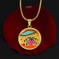 Sonic Bloom, Circle Luxury Necklace