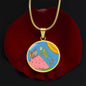 Full Moon, Circle Luxury Necklace