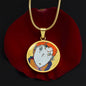 Red Head, Circle Luxury Necklace