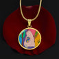 Sunset (Eye in The Sky), Circle Luxury Necklace