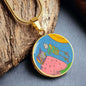 Full Moon, Circle Luxury Necklace
